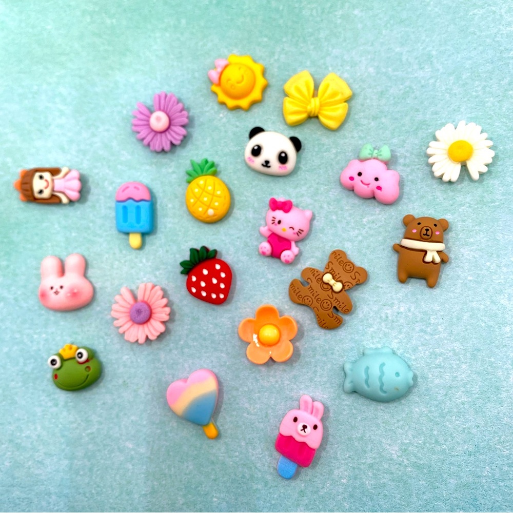 20pcs- Cartoon Kawaii 3D Stickers, Bottle/Phone/Refrigerator/laptop stickers
